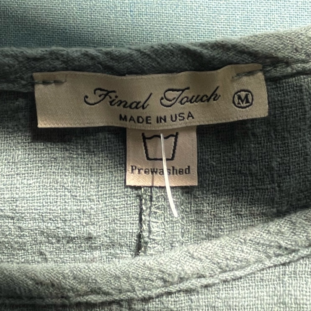 Khaki colored 100% cotton short sleeve loose fitting dress/coverup. Never worn - Picture 6 of 8